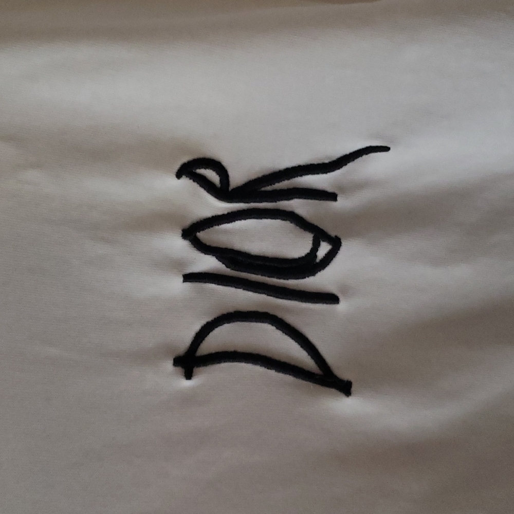 Christian Dior "Paris" embroidered white T-shirt size Large